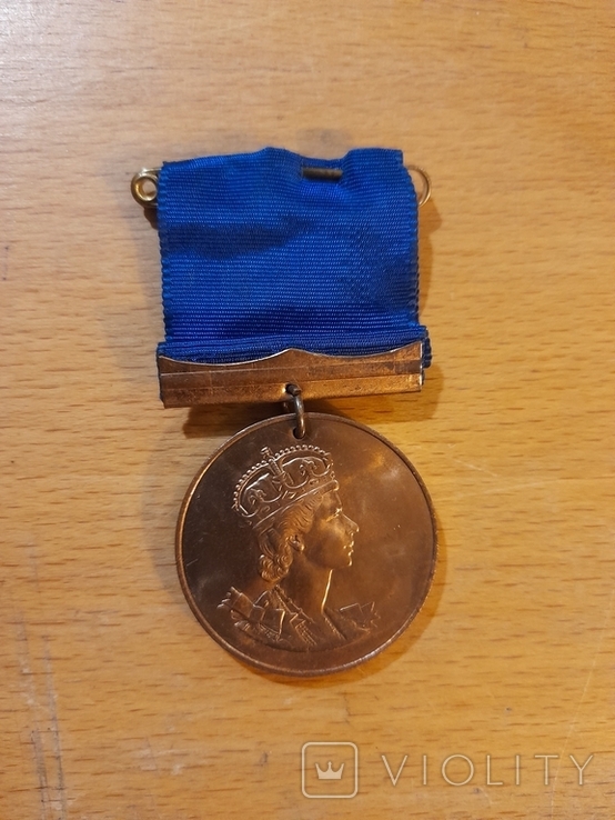 Медаль в честь коронации Елизаветы II. 1953 г. Великобритания (С1), фото №2
