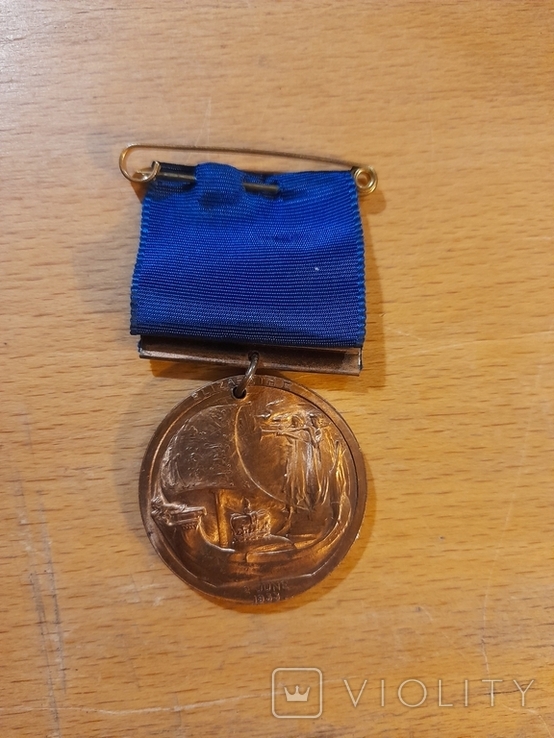 Медаль в честь коронации Елизаветы II. 1953 г. Великобритания (С1), фото №3