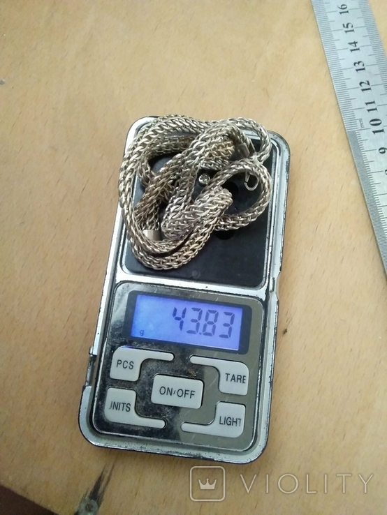 Chain silver 44 grams. 925 sample. Lot 4.