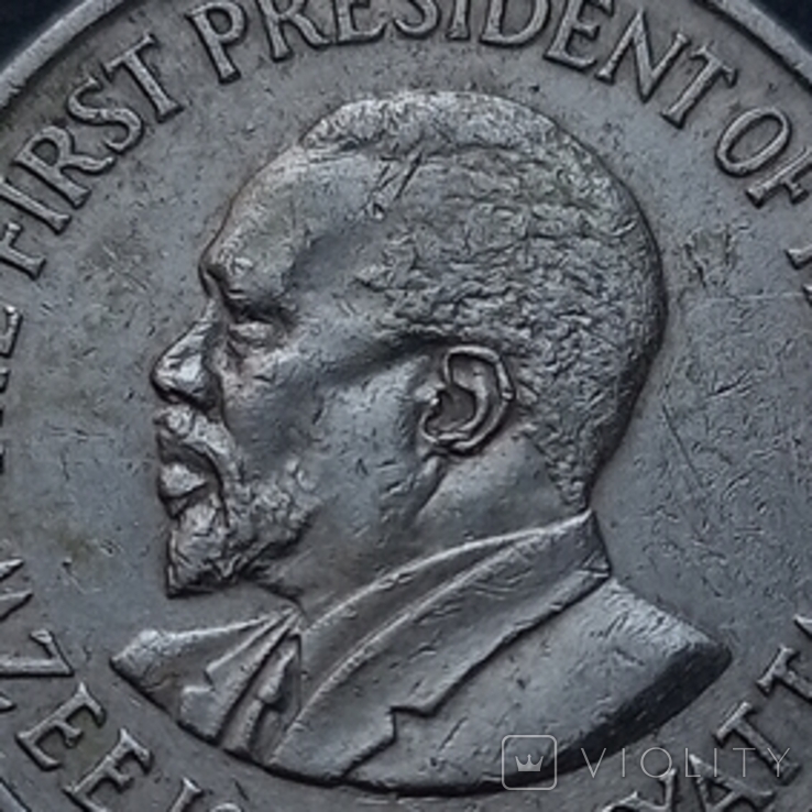 Кения 50 центов 1969, фото №4