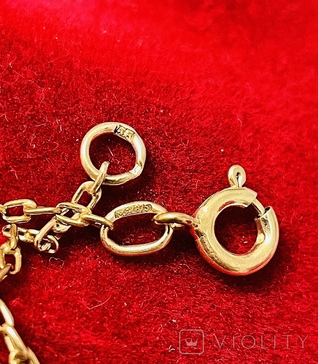 Chain Silver 875 Gold Plated, photo number 6