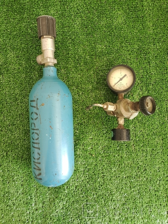 Oxygen cylinder with gearbox USSR, photo number 4