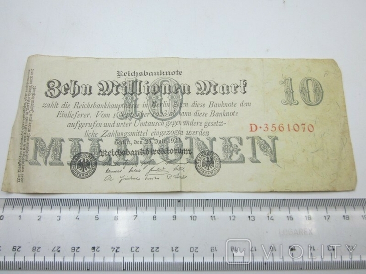 10 million marks 1923 D series