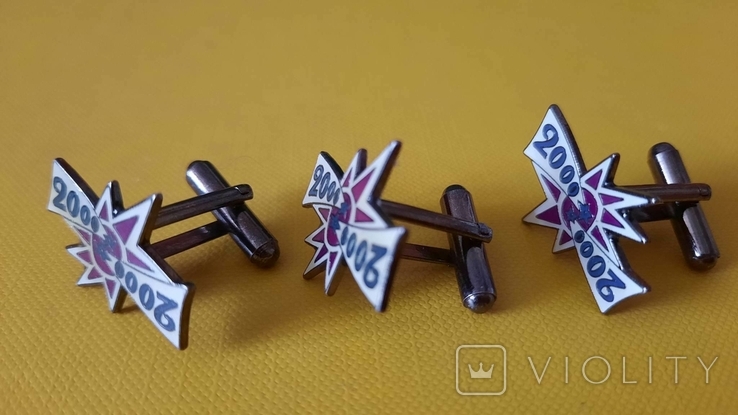 Cufflinks 200 ''Milenium'' 3pcs, photo number 2