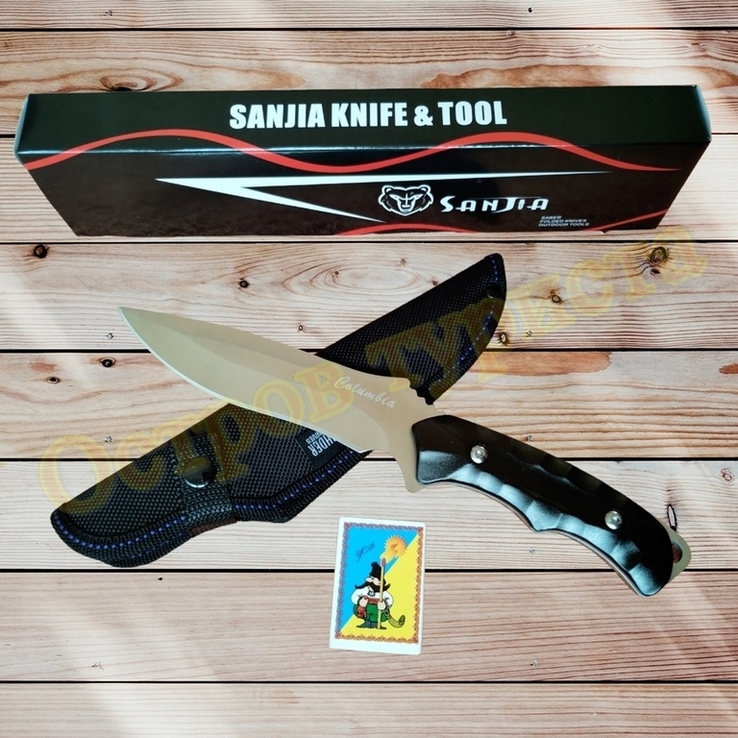 Нож тактический охотничий Sanjia K-603 Columbia с ножнами, фото №3