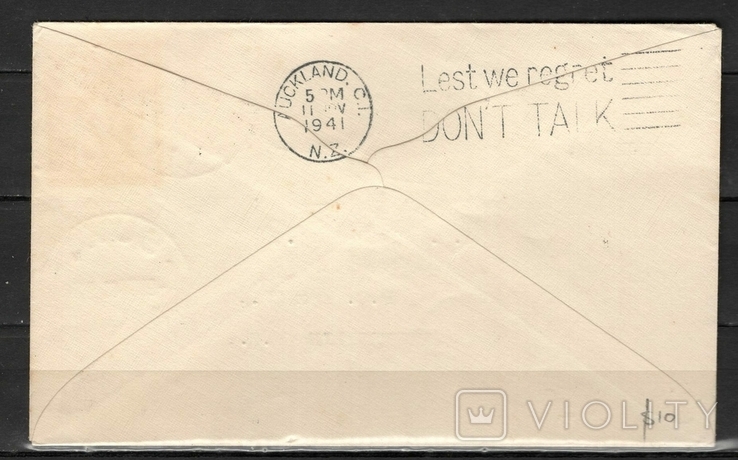 Fiji 1941 map fishing envelope first flight (e), photo number 3