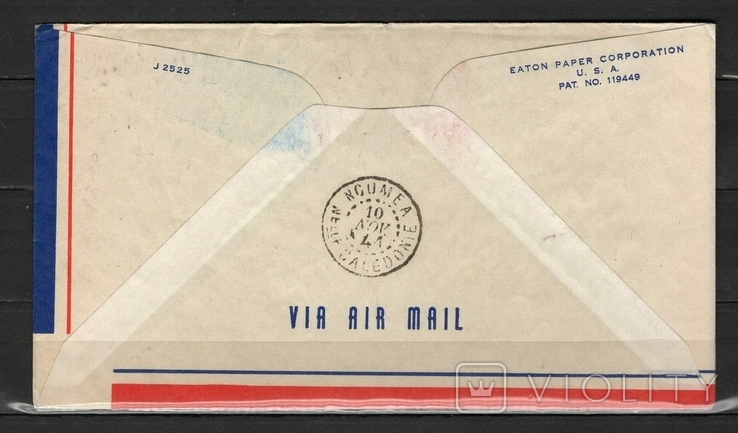 Fiji 1941 sailboats envelope first flight (e), photo number 3