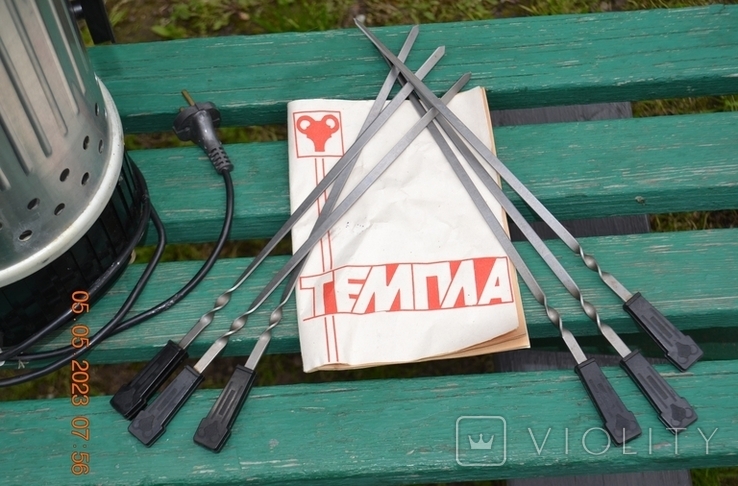 Electric kebab maker ESV-1,25/220 "Temple". With rotating skewers. Temp Plant. 1992, photo number 7