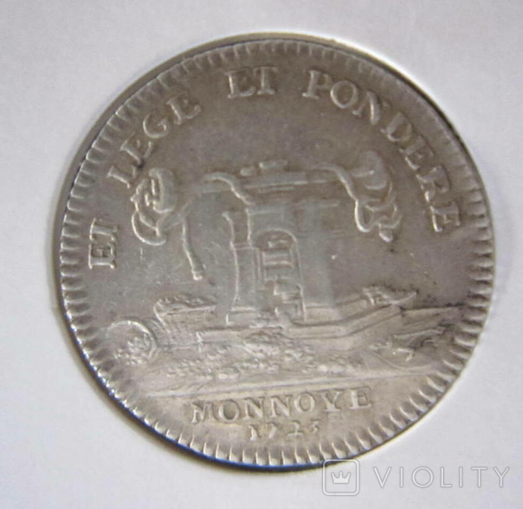 Франція 1723 р. Людвіг XV. Випущена на честь чеканки французьких монет. Срібло. Жетон., photo number 3