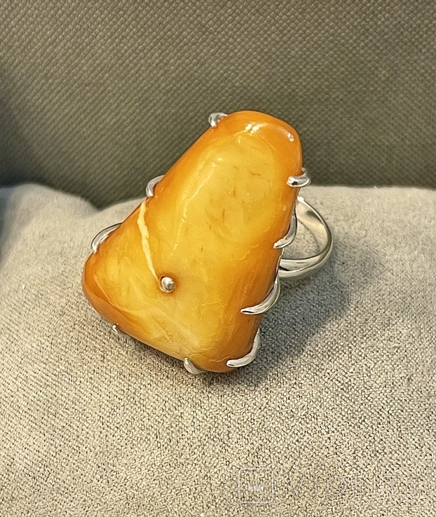 Ring Ring Amber Silver, photo number 3