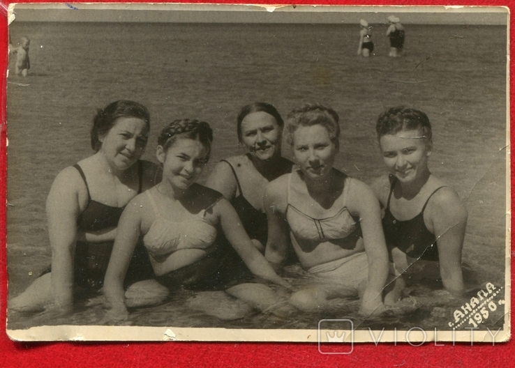 Girls Anapa 1955 beach swimsuit sea
