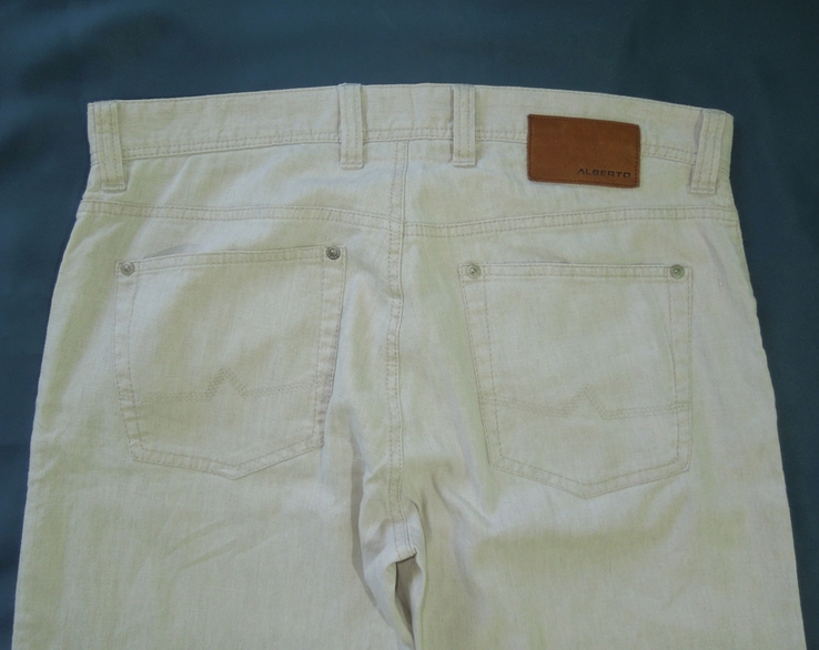 Штани брюки чоловічі літні світлі W33 L32, фото №6