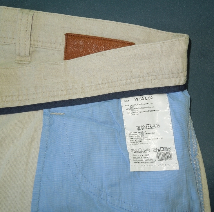 Штани брюки чоловічі літні світлі W33 L32, numer zdjęcia 9