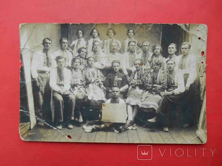 Korelychi, Lviv, 1932, Folk Choir. Trident. Photograph