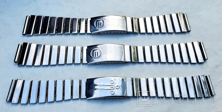 Stainless steel bracelets for watches electronics of the USSR, photo number 2