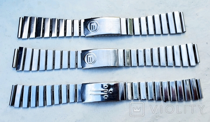Stainless steel bracelets for watches electronics of the USSR, photo number 3