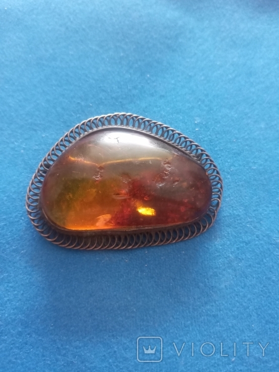 Amber brooch.