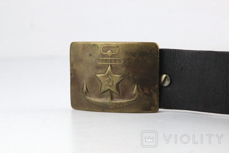 Belt of the USSR Army Morflot + buckle, photo number 6