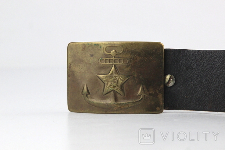 Belt of the USSR Army Morflot + buckle, photo number 7