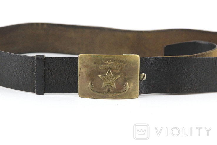Belt of the USSR Army Morflot + buckle, photo number 9