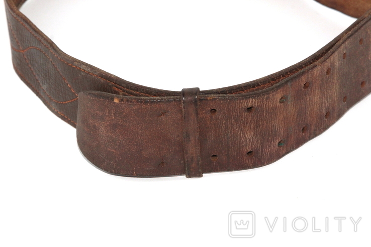 Belt Belt officer of the USSR Leather 1978., photo number 4