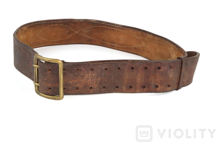 Belt Belt officer of the USSR Leather 1978., photo number 7