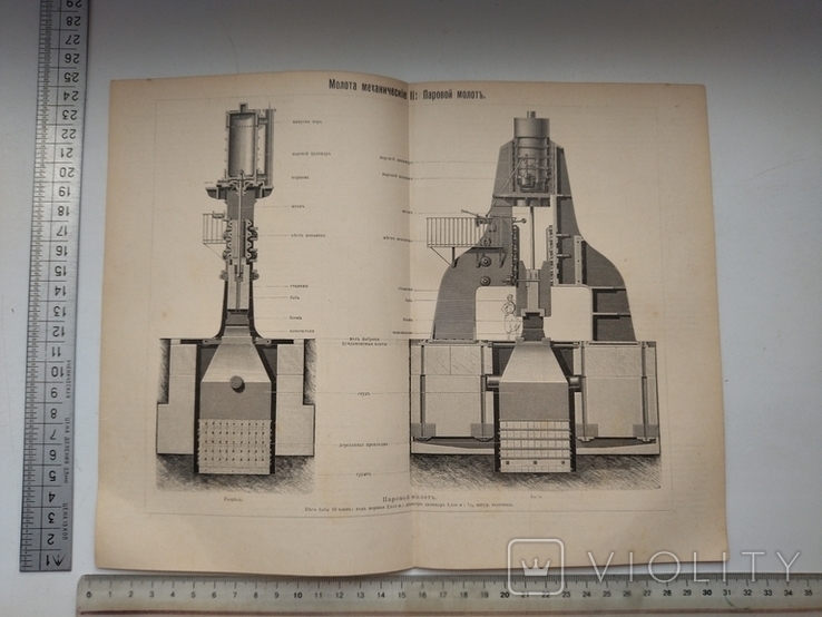 К.2.55 Дореволюционная таблица Молота механические, photo number 8