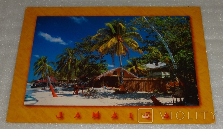 Открытка с острова Ямайка с гашением на почте острова Ямайка, photo number 2