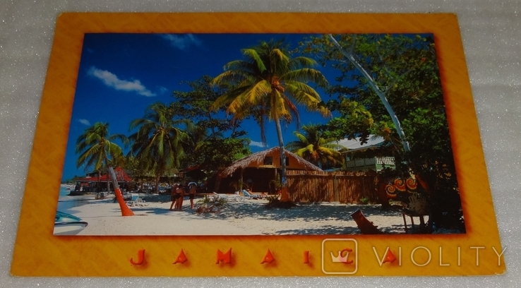 Открытка с острова Ямайка с гашением на почте острова Ямайка, photo number 3