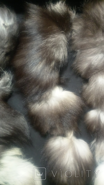 Fur, silver fox tails., photo number 8