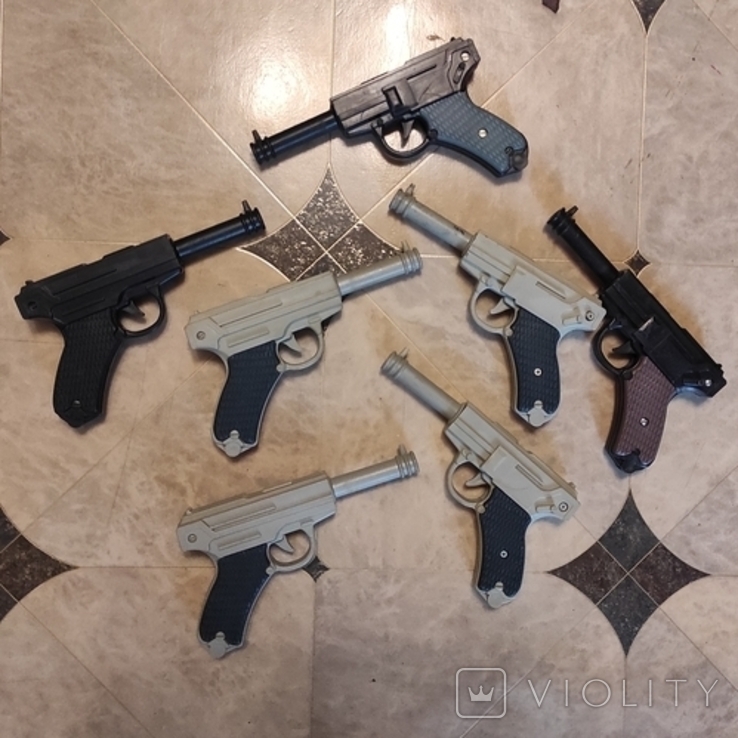 Toy pistols 7 pcs/ Luger, photo number 2