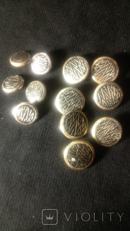 Buttons with enamel. (very similar to metal), photo number 2