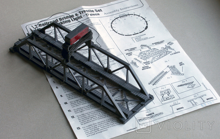 Bridge with signal lamp H0 1:87