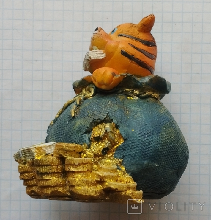 Статуэтка: Тигр и мешок с деньгами., photo number 6