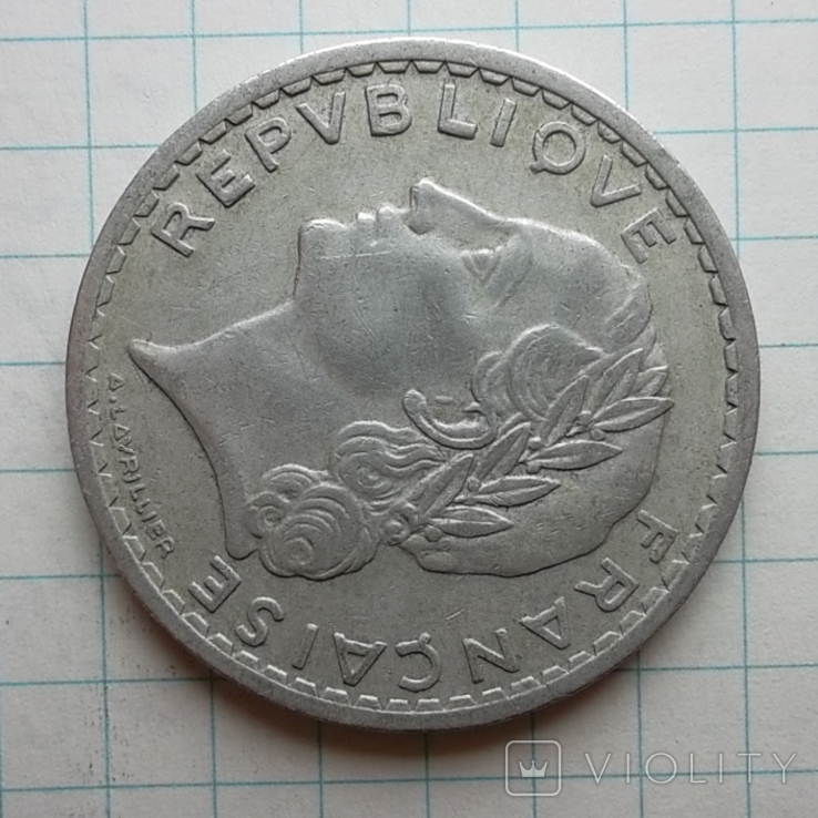 Франція 5 франків, 1947 "В" - Бомон-ле-Роже, photo number 8