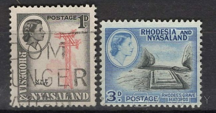 Rhodesia and Nyasaland 1959 Power lines colony of Britain lot2