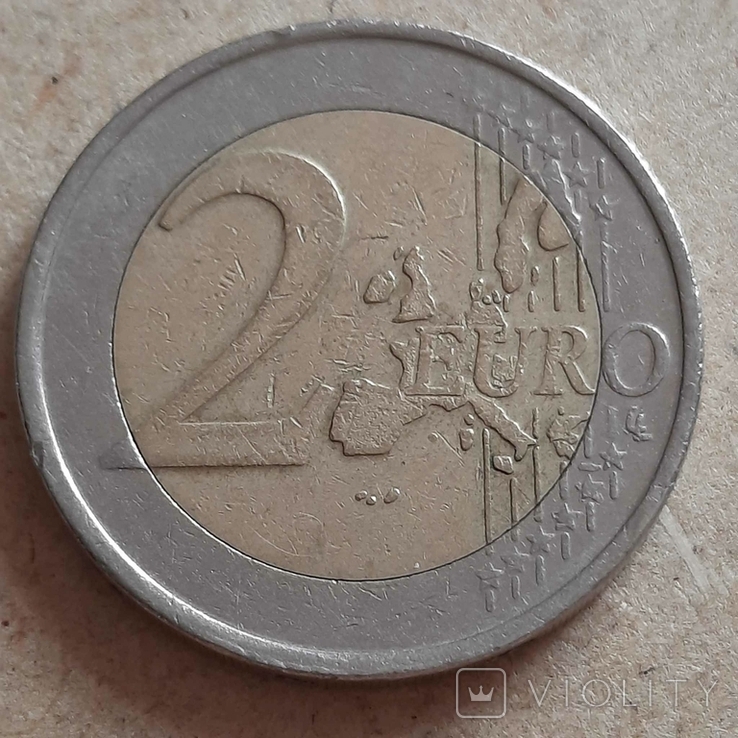 €2 регулярний випуск Фінляндія (Тип 1) 1999, фото №3