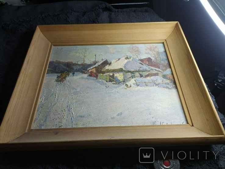 The painting "Winter Morning" by Albin Gavdzinsky in 1985., photo number 2