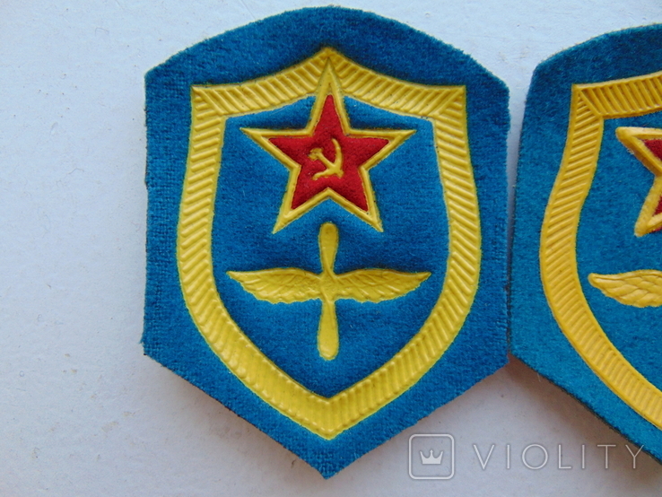 Soviet chevrons of the USSR Air Force. 3 Varieties by stars, photo number 3