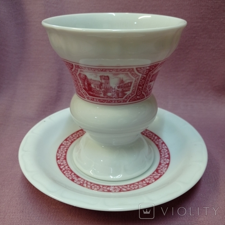 Antique cup "Rudesheim am Rhein, 1860", 250 ml, Heinrich, Germany., photo number 3