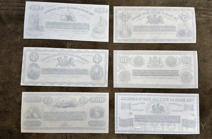 High-quality copies of banknotes of Canada with the Bank of British North America 1848 - 1911, photo number 5