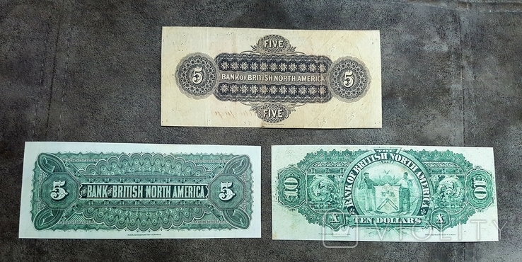 High-quality copies of banknotes of Canada with the Bank of British North America 1848 - 1911, photo number 7