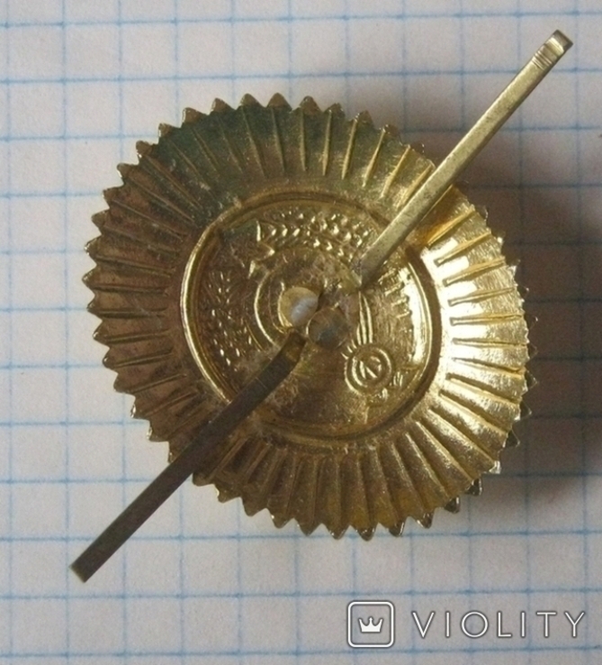 Bailiff of the USSR cockade Aluminum - Soviet Ministry of Justice - Ministry of Justice, photo number 4