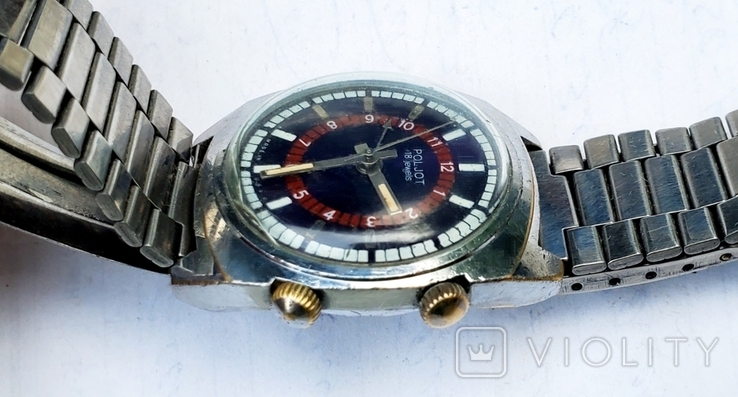 Watch Flight-Signal in chrome case 18 stones 1MChZ of the USSR, photo number 5