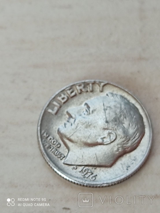 One Dime 1976 . Rotate 180 degrees., photo number 4