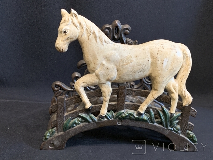 Antique Cast Iron Shoe Scraper Horse Germany, photo number 2