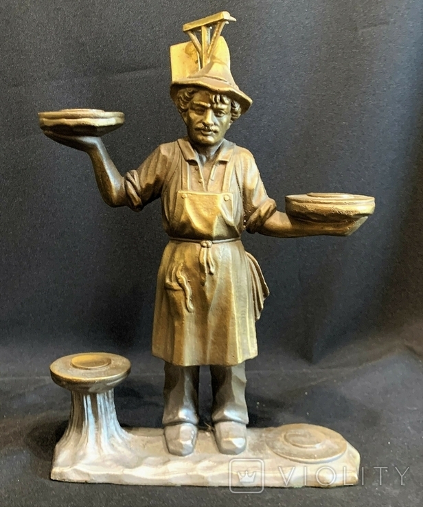 Bronze Gardener With Water Flower Bowls Humidifier For Plant Care, photo number 9