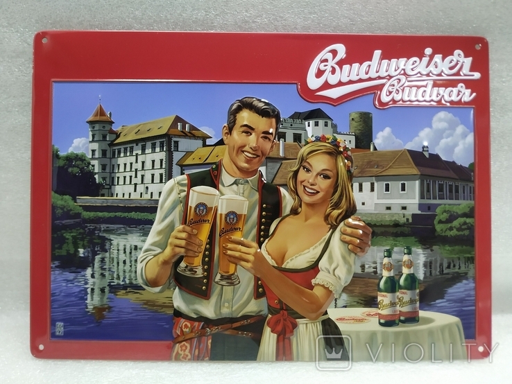 3. Collectible plaque. Beer. Germany. Budweiser Budvar.