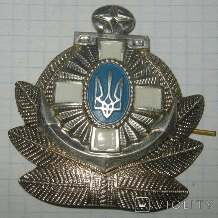 Navy cockade made of aluminum, Ukraine 1990s Navy Navy KriegsMarine Ukraine, photo number 2