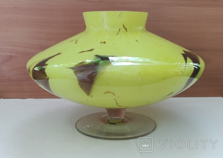 Vintage Vase, colored glass by Frantisek Koudelka, Bohemia, Czechoslovakia, 1970s, photo number 2